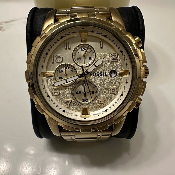 Fossil Gold-Tone Chronograph Watch - Picture 1 of 6